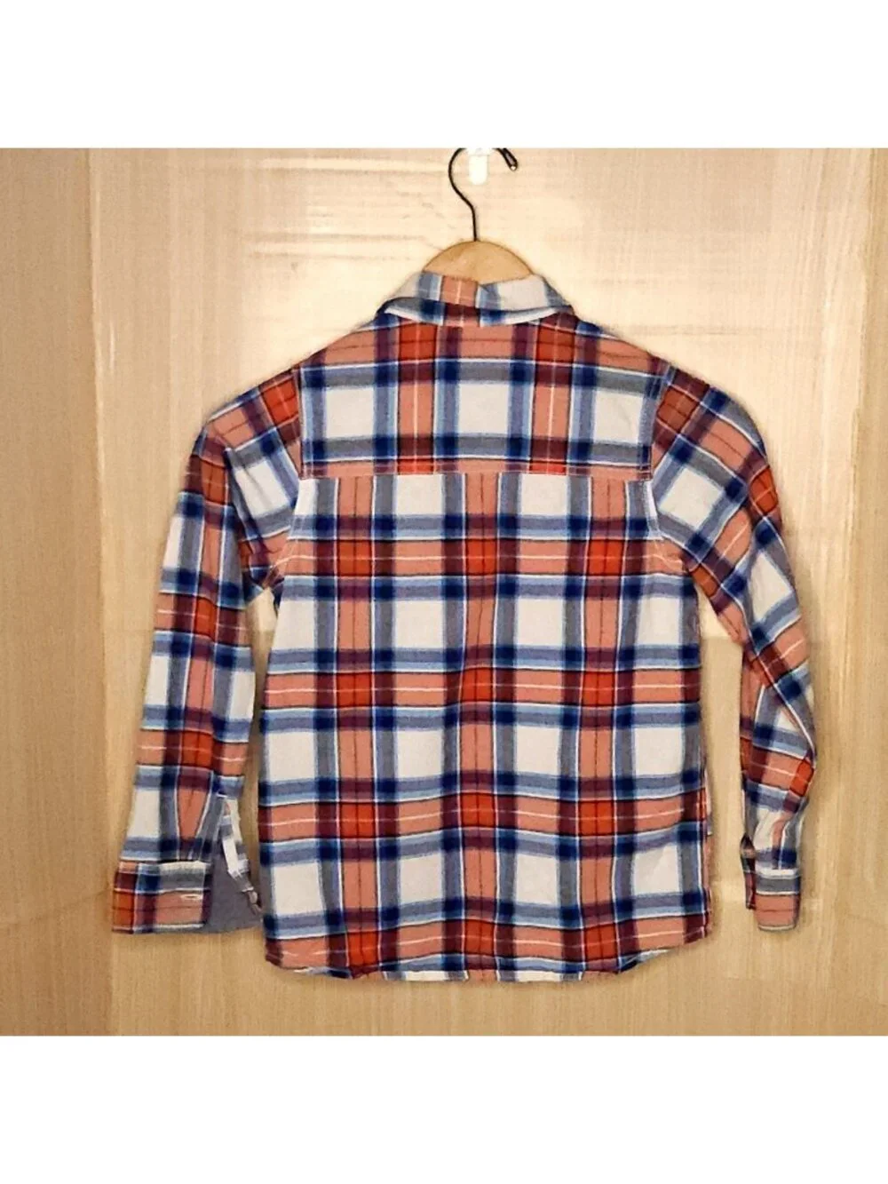 Osh Kosh B'gosh Red Blue Plaid Long Sleeve Button Down 10